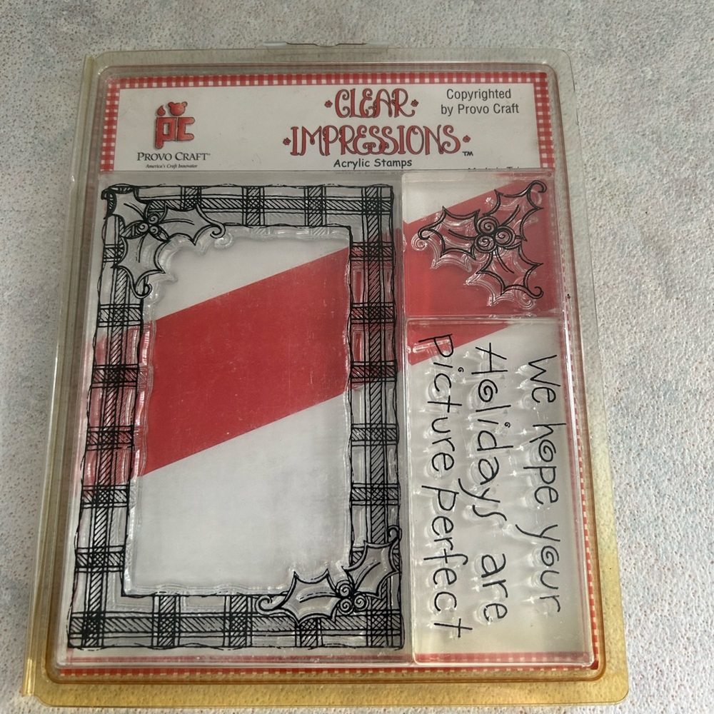 Provo Craft Clear Impressions Clear Acrylic Stamp Set